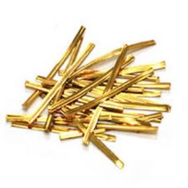 문구랑만들기랑 빵끈 칼라타이 절단빵끈 롤빵끈 타래빵끈, 1팩, 절단빵근(금색8CM-900개)