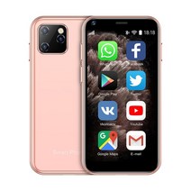 통신사 이동 soyes xs11 3g 미니 안드로이드 스마트폰 2 5inch wifi gps ram 1gb rom 8gb 쿼드 코어 google play facebook 휴대, 4g tf 카드 추가, 분홍색, 분홍색