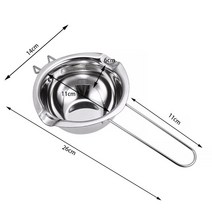 실내디퓨저 향 왁스타블렛 조향사실내용디퓨저 긴 손잡이 왁스 녹는 스테인레스 스틸 냄비 DIY 향기로운 양초 비누 치즈 초콜릿 버터 수제 도구 청소, [01] A