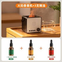 충전식 아로마 테라피 기계 가습기 에센셜 오일 자동 수면 보조제 디퓨저 블루투스 스피커 무선, C. 충전식 야간 조명 + 블루투스 스피커/오일 3병