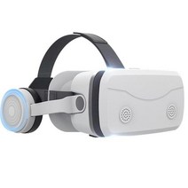 반달마켓 3D안경 입체 VR 가상 현실 3D 안경 상자 HD 블루 라이트 코팅 렌즈 고글 헤드셋 헬멧 스마트폰 PC, 01 White