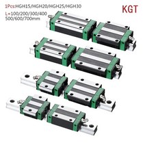 KGT HGH15 HGH20 HGH25 HGH30 L 100 200 300 400 500 600 800mm 무거운 선형 레일 슬라이드 1PC HG15 가이드 캐리지 CNC, [10] 1000mm, [04] HGH30-CA