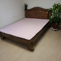 한이 순면고밀도바이오워싱면 돌침대매트 돌침대패드, 핑크
