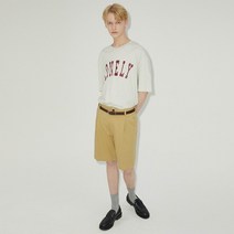 [NOHANT]LONELY/LOVELY SHORT SLEEVE T SHIRT OATMEAL