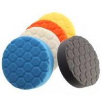 광택패드 헥사 5종 세트 12.5cm, 화이트+오렌지+블랙+옐로우+블루, 5개