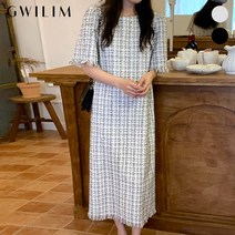 귈림 (귈림) 트위드 테슬 롱원피스(GBMOP008P)