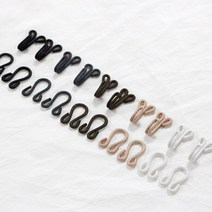 퀼트가게2쌍의류의 여밈에 활용 싸개 걸고리 밍크걸고리 5컬러, 블랙