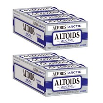 ALTOIDS Arctic Peppermint Mints 알토이즈 아크틱 페퍼민트 무설탕 상쾌한 캔디 (34g 8캔) 2팩, 한세트, 34g