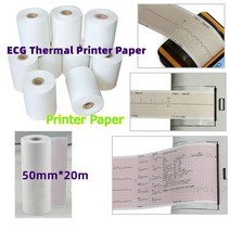 contec ecg80a ecg100g ecg90a ecg 기계 용 50mm 20m 심전도 심전도 열전 사 프린터 용지 녹음 인쇄 용지, 20개