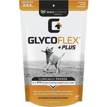 VetriScience GlycoFlex Plus 오리 맛 소프트 씹는 강아지용 관절 보조제, 120 count