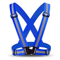 야간 조끼 x반도 형광 조끼 택배 공사 현장 멜빵 블루 축광 안전띠 고휘도 벨트 버클