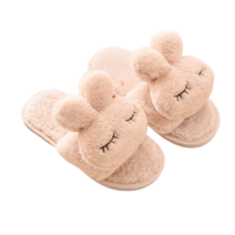 일월전빵 귀여운 토끼 EVA 털 실내화 슬리퍼 거실화 B-S007