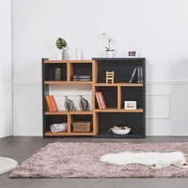 인테리어 블랙낮은서재 아이방책꽂이 안방책장 특이한 책정리 거실서재화, 상품선택, 아카시아화이트