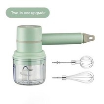 스파반죽기 밀가루 가정용 거품기 믹서 제빵 반죽기 무선 휴대용 전기 음식 핸드 블렌더 3 고속 반죽 계란 비터, [05] B-green