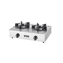 린나이업소용 가스레인지 2구 가스렌지 영업용 RSB-260S 스텐레스, LPG통가스