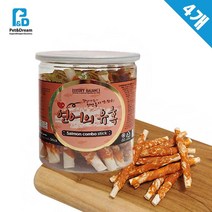 강아지 동맥경화 혈관질환도움 져키스틱 4통 애견간식 좋은재료 에너지넘치는 건식