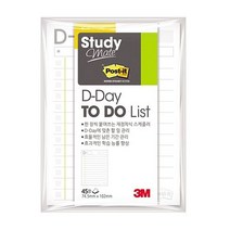 3M)포스트-잇 스터디메이트(657_D-Day투두리스트)-갑(30개입)