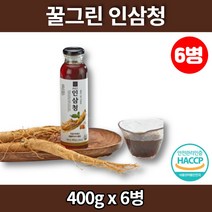 프리미엄 국산 인삼 청 꿀 잡화청 꿀청 액상 차, 6병