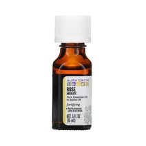 Aura Cacia 아우라 카시아 퓨어 에센셜 오일 로즈 앱솔루트 15 ml, 15ml