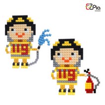 이지 툭툭 블럭 직업 시리즈 소방관/나노 블럭