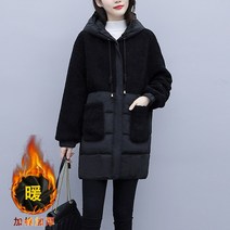 뚱뚱한 mm 날씬한 아우터 가 겨울 코디 빅 사이즈의 연령감소 코트 블랙코트 자켓 노카라숏코트 웨더코트 여성울코트