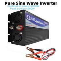 순수 정현파 인버터 DC 12V 24V 48V 60V AC 110V 220V 50HZ 60HZ 2000W 3000W 4000W 전력 변환기 Doule 디지털 디스플레이, Peak power 4000W, 240(50HZ) + 범용