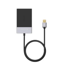 고속 메모리 카드 리더 USB 3.0 2 포트 허브 어댑터 알루미늄 합금 쉘