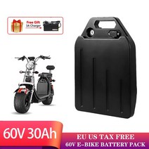 전동킥보드 성인 전기 킥보드 전기스쿠터 60V 40Ah 16S 18650 배터리 할리 스쿠터 1800W 이하의 자전거 스쿠터에 사용할 수 있습니다. EU 미국 면세, 02 60V 30Ah-A