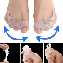 부드러운 실리콘 발가락링 한세트 자세교정 발가락교정기 무지외반증, 1세트