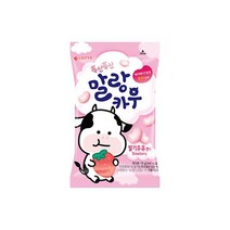 롯데 [캔디]말랑카우 딸기 79g 간식 다이어트 심심풀이 어른들, 6개