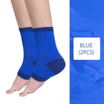 발목 보호대 스포츠 압박 테이핑 반깁스2PCS 중괄호 압축 슬리브 발 아치 지원 발바닥 근막염 양말 붓기 발 뒤꿈치 박차 통증 완화 보조기, 파란색, 하나의 크기는 모두 맞는