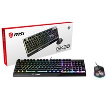 MSI GK30 COMBO 유선 키보드 마우스 세트 (USB), 선택하세요