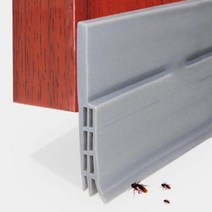 방문 밑 틈 막이 실링 윈도 문풍지 윈도우 문 빈틈 차단 출입문 바람 막이 문틈 고무, 블랙