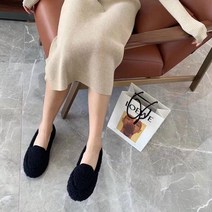 LAONONG 여성 털신 털단화 로퍼 보트화 겨울화FFSSss66