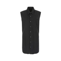 22SS ANN DEMEULEMEESTER 블랙 코튼 AMELIE 셔츠 2201WSH04125099 099