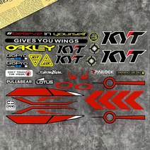 반사 헬멧 스티커 바이저 윈드실드 유리 모토 GP 렌즈 데칼 레이싱 바이크 오토바이 액세서리 SHOEI HJC KYT 용 자동차 자전거, [05] kyt 1, 05 kyt 1