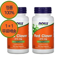 1+1 나우푸드 레드클로버 붉은토끼풀 375mg 100베지 캡슐