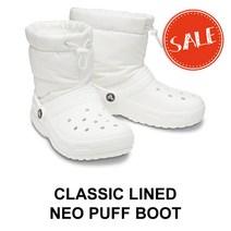 크록스 크록스클래식 lined neo 퍼프 부츠