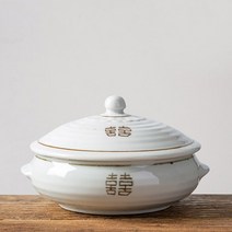 희고백자 찜기(소) 도자기찜기 전통 한식기 찜기, 희고백자찜기(소)_세트(하부뚜껑)