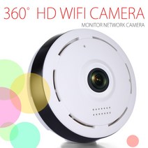 가정용 홈 무선 실시간 현관 강아지 방범용 캠 cctv HD 360도 파노라마 광각 미니 CCTV 카메라 스마트 IPC 어안 IP 카메라 P2P 1080P HD 보안 와이파이, EU 플러그