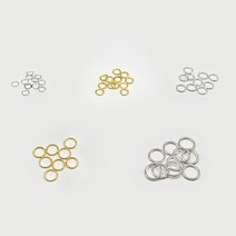 기본 오링 45개 세트 레진 공예 아트 악세사리 부자재, 실버_5mm