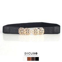 디꾸보 디꾸보 더블 그물망 써클 밴딩 여성벨트 W-ST232R