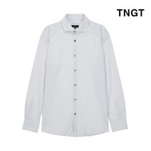 TNGT 95 사이즈 그레이 스트라이프 캐주얼셔츠