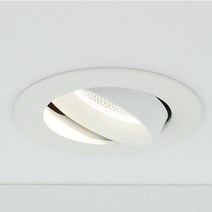 메리트조명 LED 에코 초이스 3인치 8W COB 일체형 각도조절 플리커프리 다운라이트 매입등, 전구색