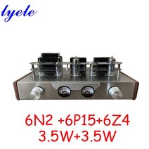 진공관 앰프 키트 블루투스앰프모듈 lyele audio 6n2 6p15 증폭기 키트 diy hifi class a audio 증폭기 vu meter bluetooth 5.0, bt 키트와 함께, 1-110v