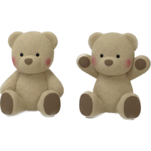 그날의향기 1+1 미니베어 곰돌이 석고방향제 차량용 디퓨저, 향오일x