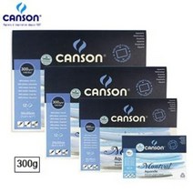 캔손 몽발 300g 수채화지 스케치북 1면제본 패드 / 옵션선택, 10.5x15.5cm 12매