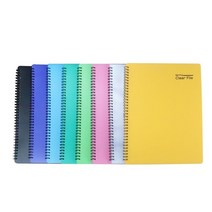 스프링 클리어파일 20P 30P 40P 8색상, 흑색
