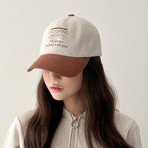 투톤 야구모자 캐주얼 프린팅 볼캡