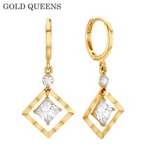[골드퀸즈] 14K 스퀘어씰 원터치 귀걸이